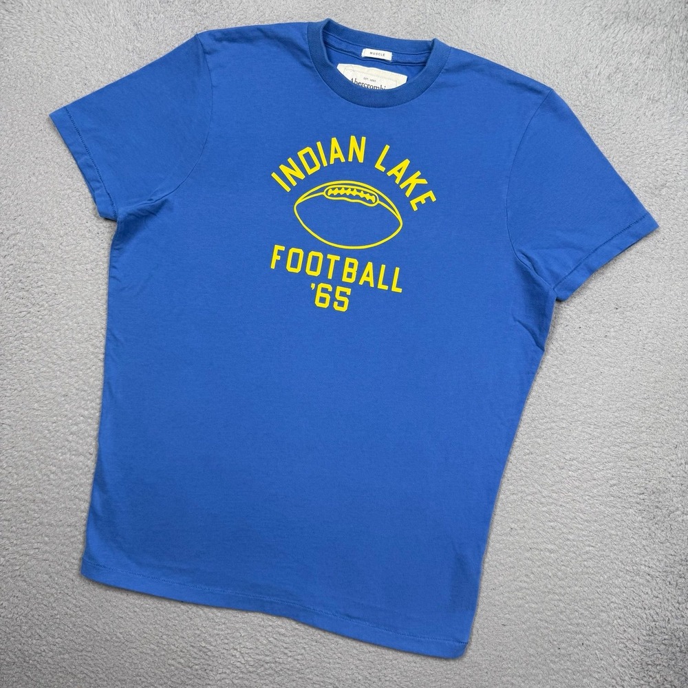 Vintage Y2K Abercrombie & Fitch Indian Lake Football '65 Muscle T-Shirt
